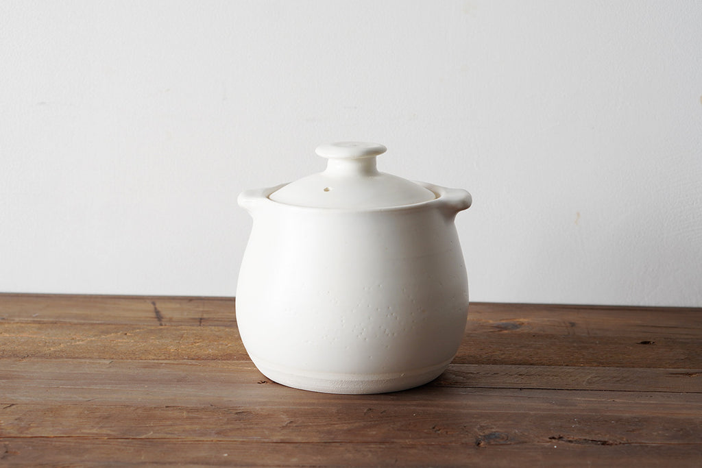 胜文马场陶艺工作室|汤锅白色