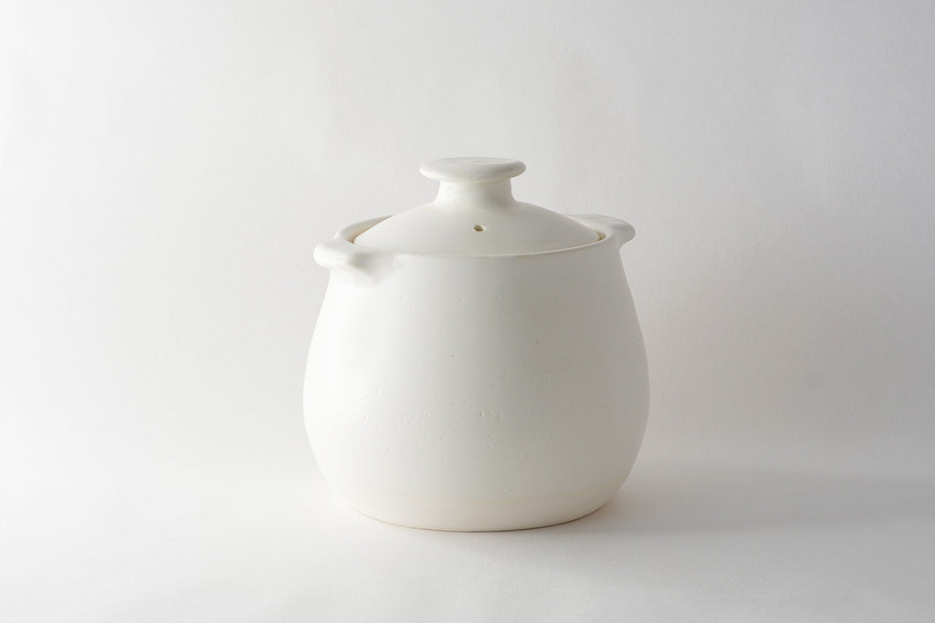 胜文马场陶艺工作室|汤锅白色