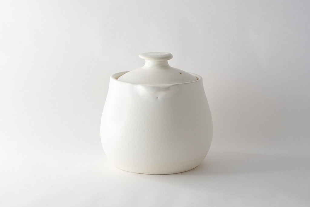 胜文马场陶艺工作室|汤锅白色