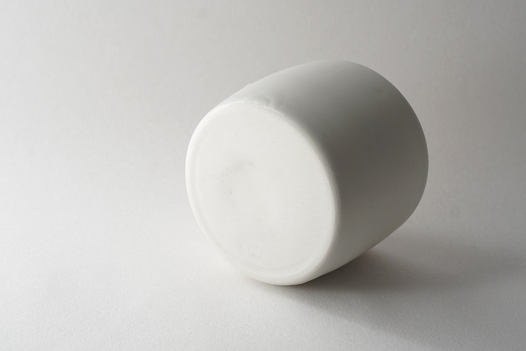 馬場勝文陶工房 | 白磁マット 片口すり鉢 すりこぎ棒付