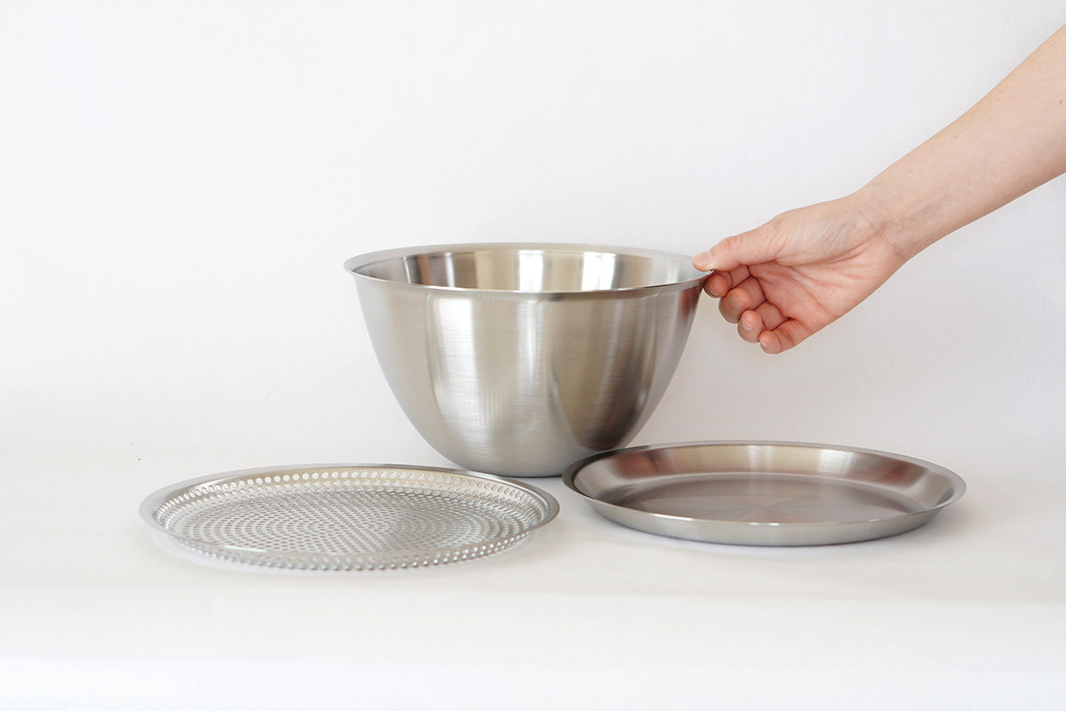 conte(コンテ) まかないボウル・丸バット・平ザル 220