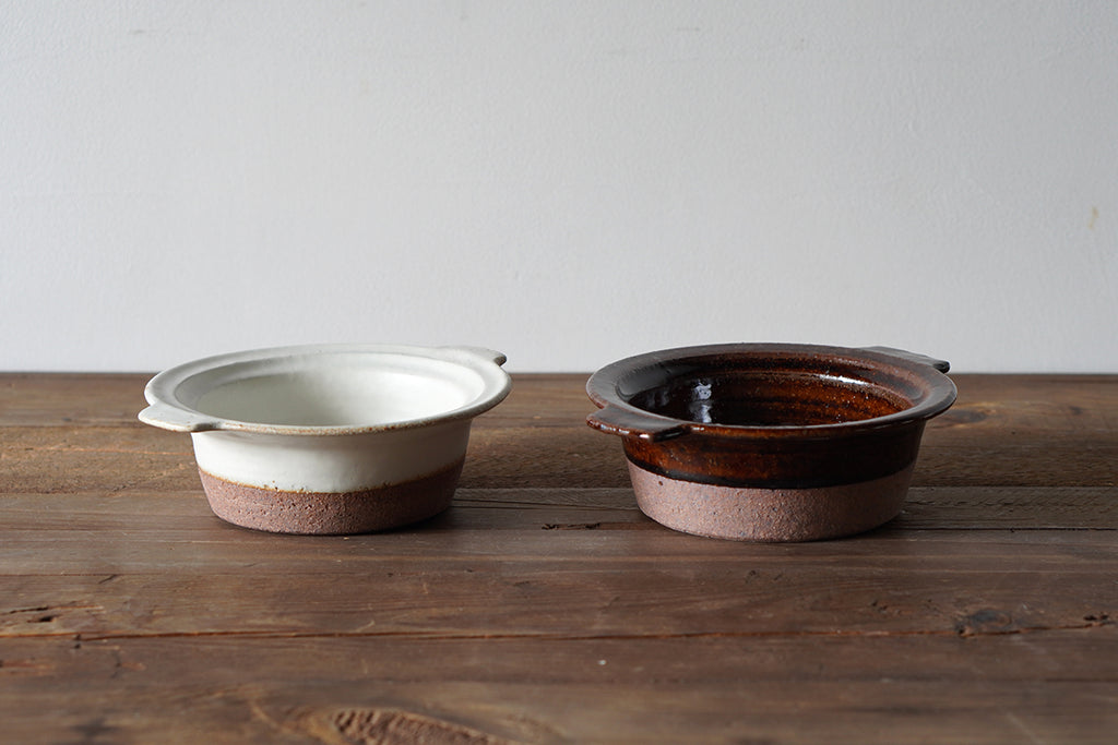古谷製陶所 | アメ釉 耐熱グラタン皿 14cm
