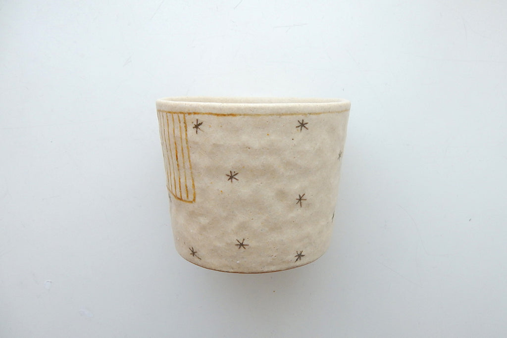 穂屋工房 手びねり そばちょこ 星柄