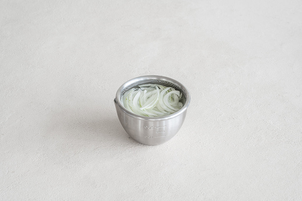 食材の水さらしに