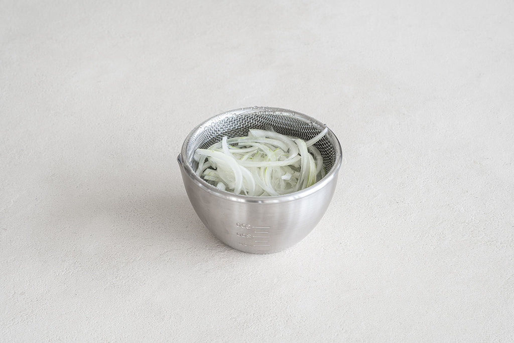 食材の水さらしに