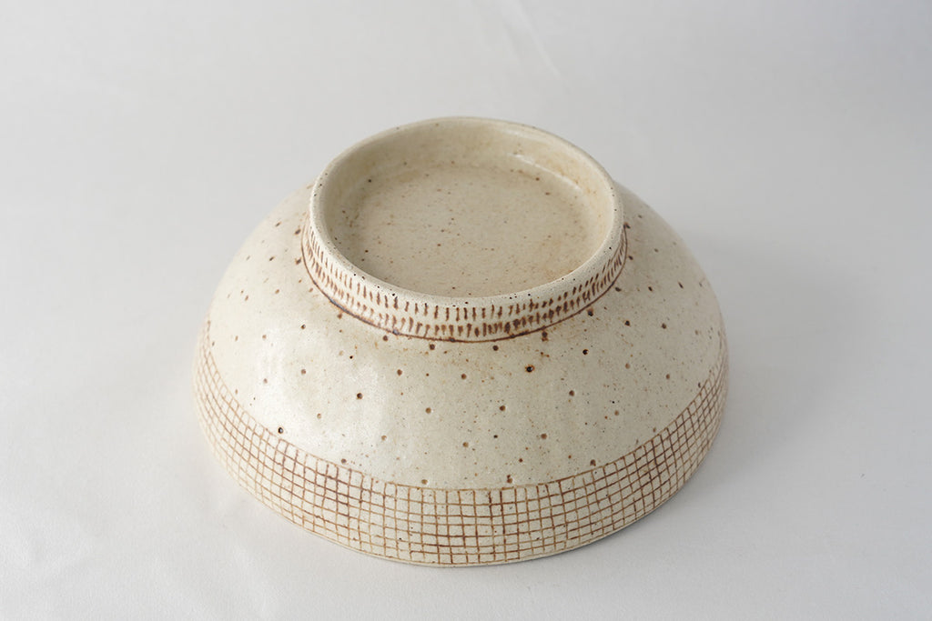 Runko Kanenari | Donburi Bowl (Check x Dot Pattern)