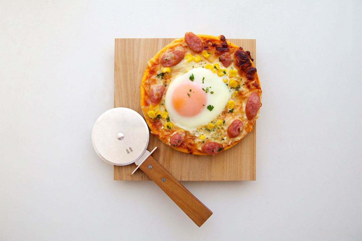 志津刃物製作所 ｜ morinoki ピザカッター ステンレス 木製 SM-4003