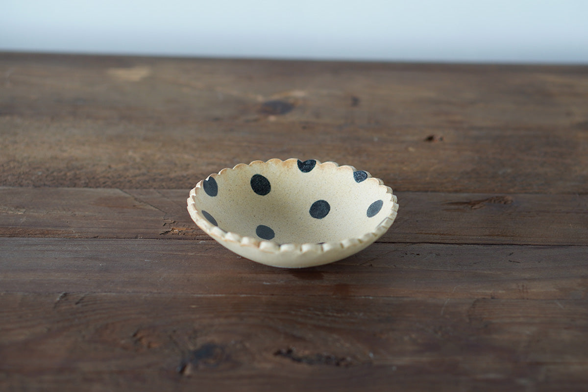 sunny-craft サニークラフト 花鉢 4寸(ドット柄 / きせと釉)