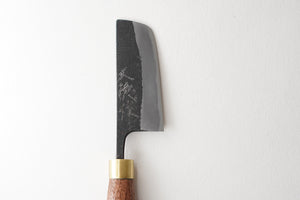 Rauh※ 赤畠大徳 菜切り包丁 刃渡り17 赤畠大徳 ｜ 黒打coro包丁 菜切型 60mm 鍛冶職人 包丁 小さな包丁 打