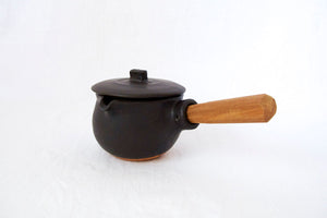 胜文马场陶艺工作室|带盖耐热牛奶面包[黑色] 