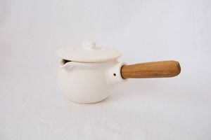 胜文马场陶艺工作室|带盖耐热牛奶面包[白色] 