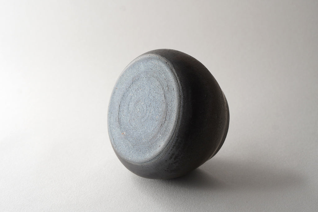 馬場勝文陶工房 ｜ 黒釉 木のふたもの