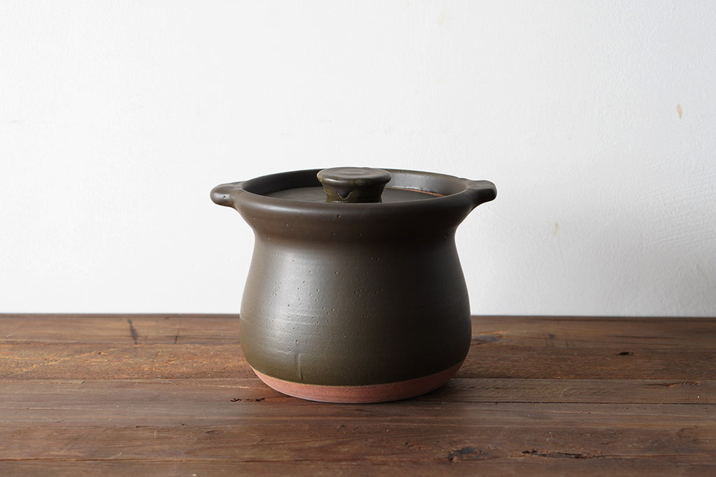 馬場勝文陶工房 ｜ ごはん炊き鍋 2合［黒］