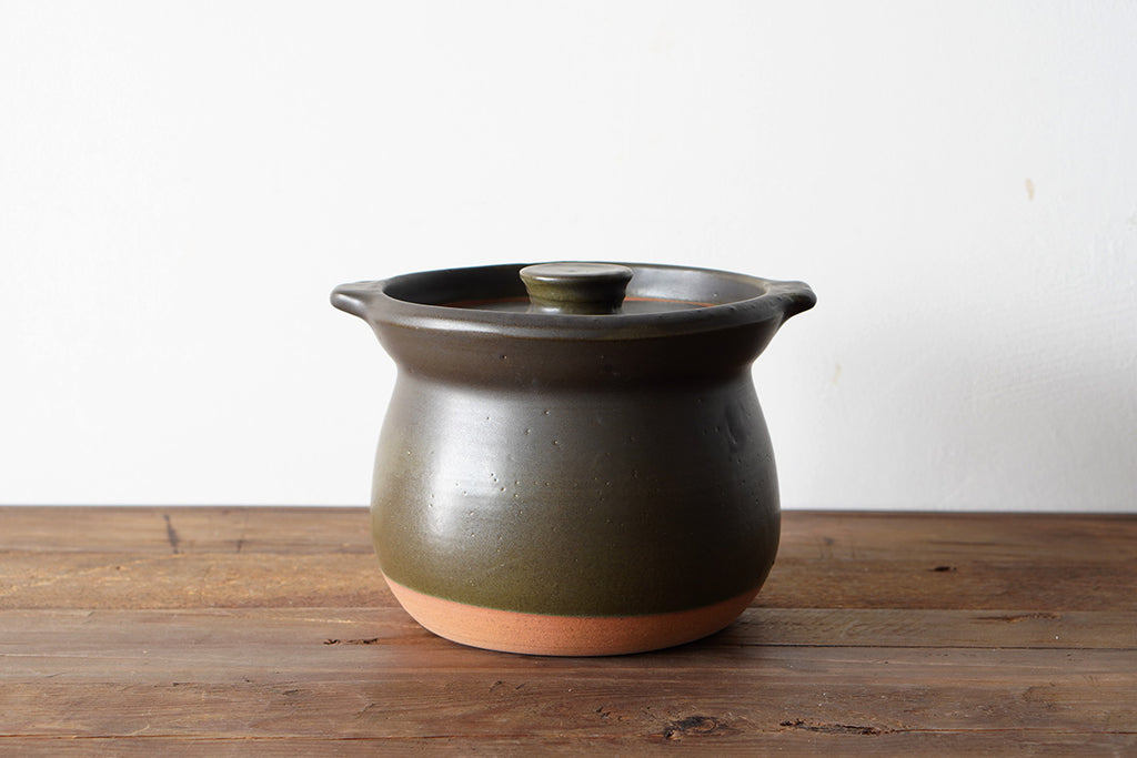 馬場勝文陶工房 ｜ ごはん炊き鍋 3合［黒］
