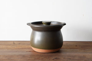 馬場勝文陶工房 ｜ ごはん炊き鍋 3合［黒］