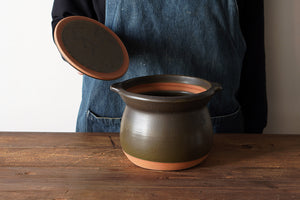 馬場勝文陶工房 ｜ ごはん炊き鍋 3合［黒］