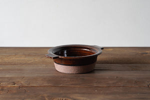古谷製陶所 ｜ アメ釉 耐熱グラタン皿 14cm