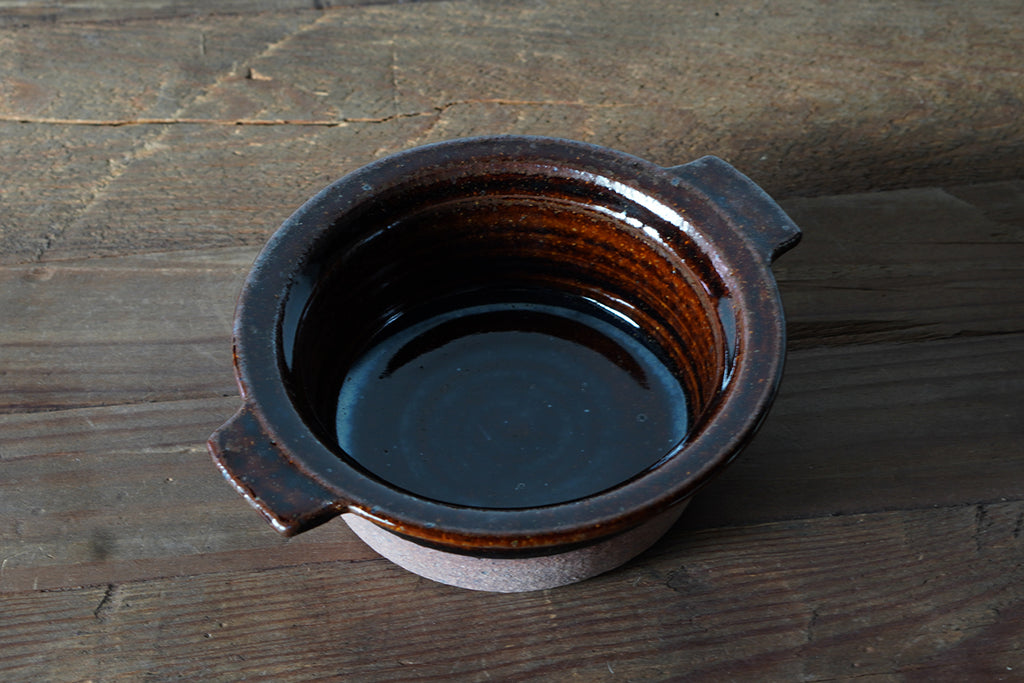 古谷製陶所 ｜ アメ釉 耐熱グラタン皿 14cm