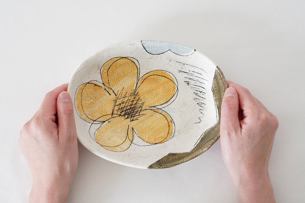 hapun pottery カレー・パスタ皿［楕円］