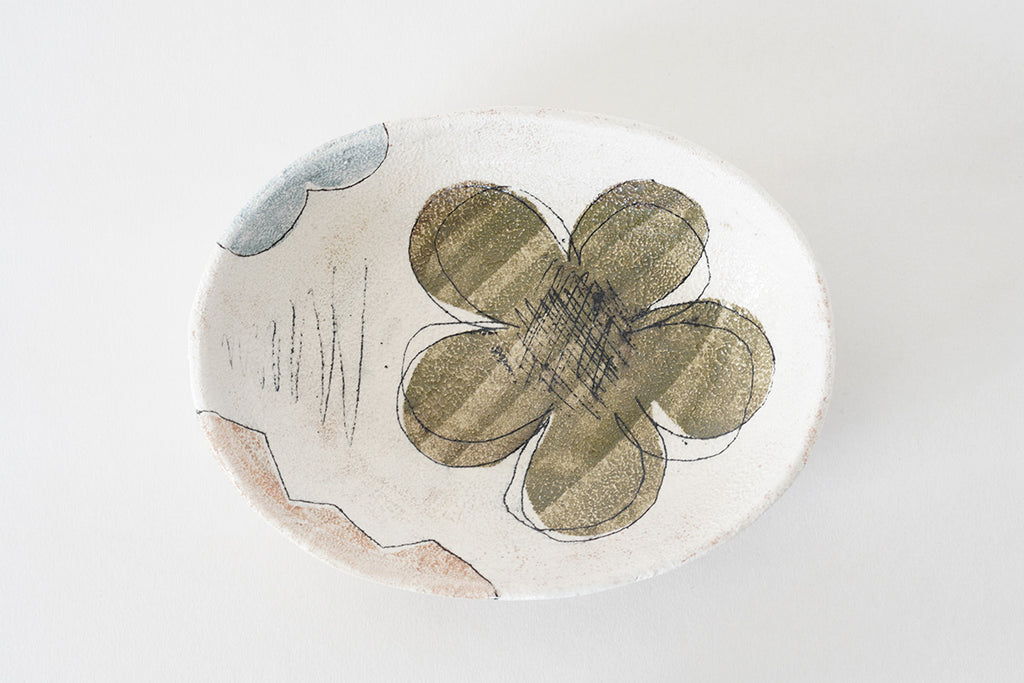 hapun pottery カレー・パスタ皿［楕円］
