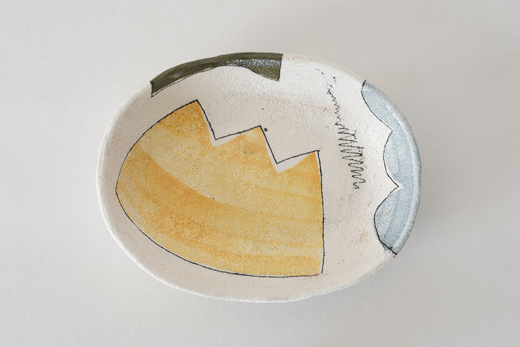 hapun pottery カレー・パスタ皿［楕円］