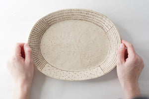 金成潤子 ｜ 楕円皿 パスタ皿 カレー皿 オーバル皿 陶器