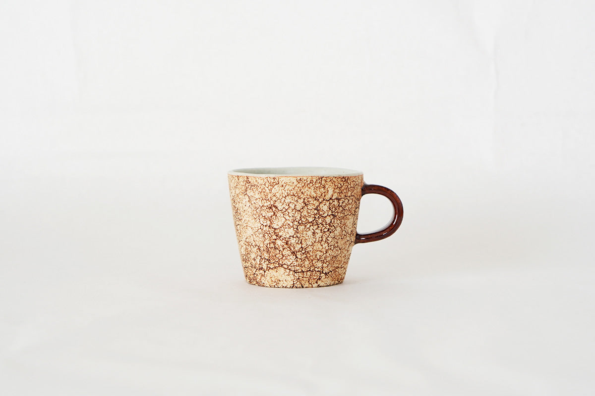 中川雅佳 ｜ コルク 面取コーヒーカップ 茶